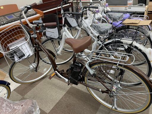 ✨今売れてます！！ 新品未使用21Technology(21テクノロジー) ⭐26インチ電動アシスト自転車⭐ 1年間保証 ブラウン✨248