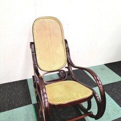  ロッキングチェア ゆらゆらイス 揺り椅子 ラタン 籐製 曲木 ...