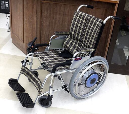 札幌市/清田区 YAMAHA/ヤマハ 車椅子用電動ユニット JWX-1 PLUS+ 20インチ 4.5km/h仕様 ベース(Nick製 介助用車いす) 動作確認済