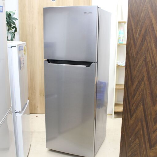 店S410)Hisense 冷凍冷蔵庫 HR-B2302 2ドア 227L 2020年製 グレー 大容量  右開き ハイセンス