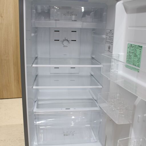 店S410)Hisense 冷凍冷蔵庫 HR-B2302 2ドア 227L 2020年製 グレー 大
