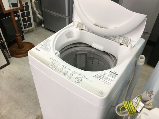 配送設置込み　①東芝4.5K洗濯機　2016年製　分解クリーニング済み！！
