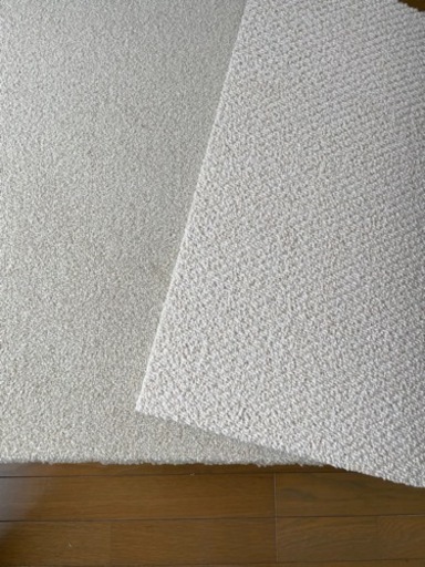 【値下げ可】タイルカーペット（50cm×50cm）45枚 アイボリー 白