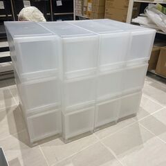 プラスチック　収納棚 3段×4セット