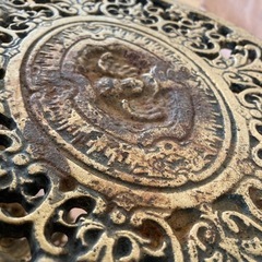 まもなく削除【フランスアンティーク】★真鍮★   フラワースタンド　家具2品SET 