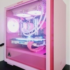 ゲーミングPC かわいいピンク、今週限り値引し、さらに23.8型ワイドモニター付（新品に近い） ゲーミングPC かわいいピンク、今週限り値引し、さらに23.8型ワイド