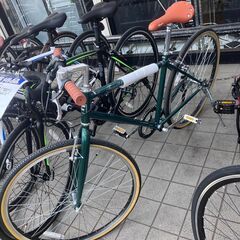 🚲新品未使用🚲26インチクロスバイク🚲グリーン🚲シマノ6段ギア
