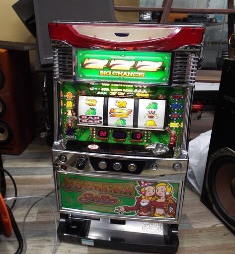 良品 北電子 パチスロ実機 ジャグラーガールズ コイン不要機付き JUGGLER Girls スロット台