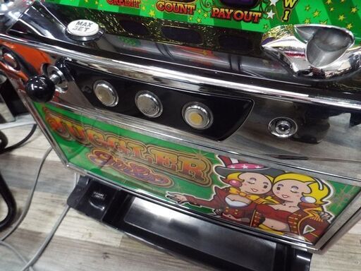 良品 北電子 パチスロ実機 ジャグラーガールズ コイン不要機付き