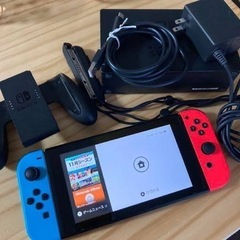 【ネット決済・配送可】ニンテンドースイッチ ネオンブルー スプラ...