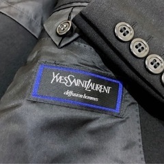 90s イヴサンローラン 黒スーツ ダブルセットアップ YSL ビンテージ