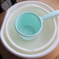 (J-349)　湯桶･洗面器2つ(未使用）*引取り限定(加古川市...