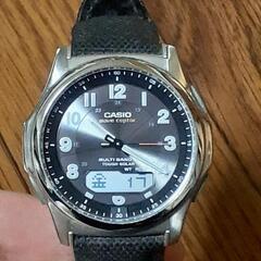 カシオ　CASIO　ウェーブセプター　電波ソーラー腕時計　美品