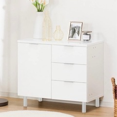 ニトリ エトナ 80 ホワイト サイドボード