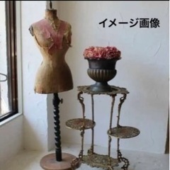 ★フランスアンティーク★　真鍮　     真鍮フラワースタンド家具　　2セット価格　★ビンテージ　コレクション