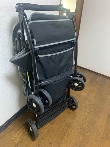 ☆美品 格安 besrey ベスレイ 二人乗り ベビーカー 縦型 ワンタッチ 