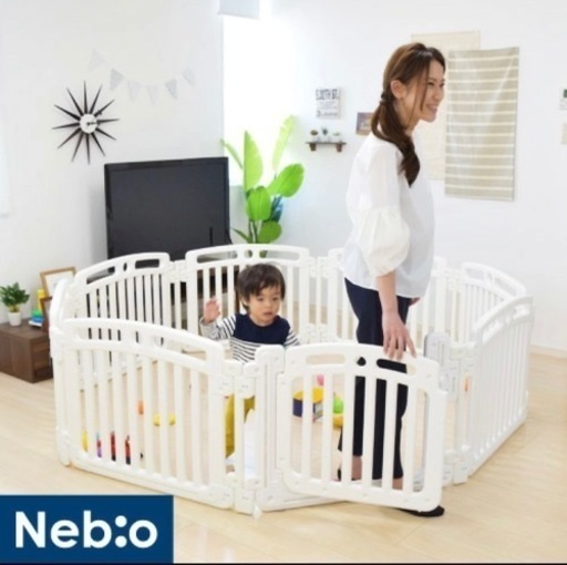 折りたたみ ベビーサークル と 専用スタンド セット
