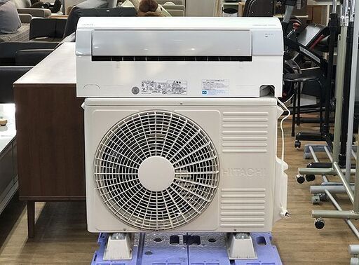 (Y)北大前! 札幌 引取 HITACHI/日立 ルームエアコン ステンレス・クリーン 白くまくん RAS-M28C/RAC-M28C 2013年製 壁掛け用 約10畳 単相100V 50/60H