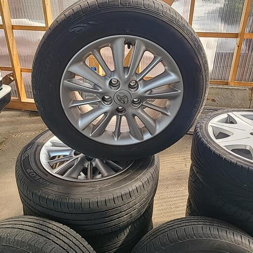 16インチ 6.5J アルミホイール バリ溝 195/45r16-