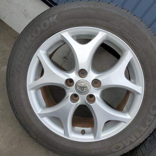 トヨタエスティマ純正アルミホイール 夏タイヤ4本セット ナット付き！