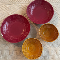 イタリア製陶器　お皿4枚セット