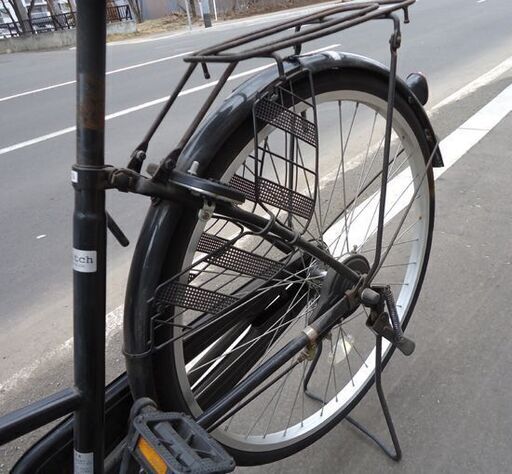 26インチ 自転車 シティサイクル ブラック カギ付☆ PayPay(ペイペイ)決済可能 ☆ 札幌市 豊平区 平岸 26インチ 自転車 シティサイクル ブラック カギ付☆ PayPay(ペイペイ