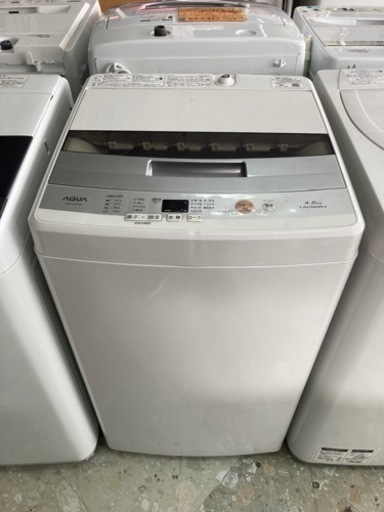 新生活SALE AQUA 4.5kg洗濯機 2018年製   リサイクルショップ宮崎屋住吉店 23.3.18 y