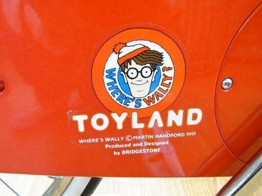 レトロ 希少！22インチ自転車 赤 長期保管組み立て品 ブリヂストン TOYLAND ウォーリー ヴィンテージ 　西岡店