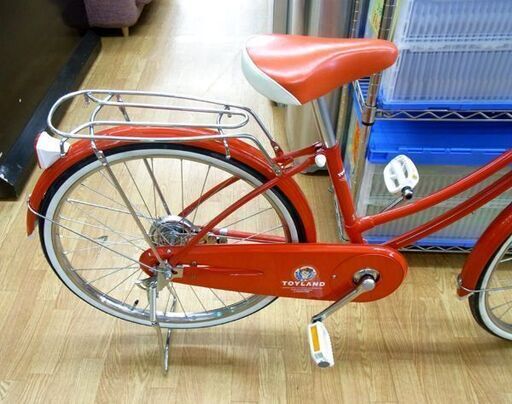 レトロ 希少!22インチ自転車 赤 長期保管組み立て品 レトロ 希少!22インチ自転車 赤 長期保管組み立て品
