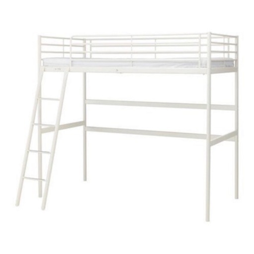 IKEA　ロフトベッド　白　スヴェルタ