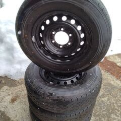 値下げしました！BSエコピア【195/80R15】新車外し ホイール付き