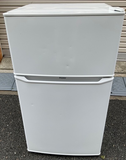 【RKGRE-113】特価！ハイアール/85L 2ドア冷凍冷蔵庫/JR-N85C/中古品/2019年製/当社より近隣無料配達！