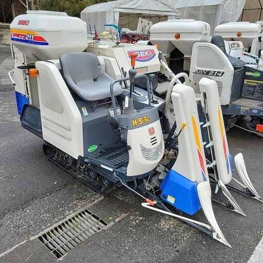 イセキ　2条刈　コンバイン　袋取り