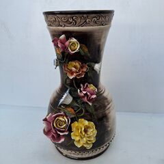 イタリア製　大型　花瓶　器製　アンティーク 花 フラワー　高さ5...