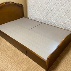 分解保留 シモンズ高級ベッド(シングル)値下げ交渉可 シモンズベッド アウトレット（ベッド、マットレス） | 家具