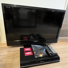 【ネット決済】東芝　REGZA 液晶TV レコーダーセット