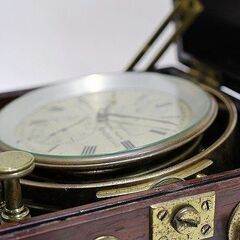 【苫小牧バナナ】希少☆ジャンク マリンクロノメーター 船舶計 MAKER TO THE  NAVY Charles Shepherd LONDON 1451 JAS.MURRAY 現品限り♪ 苫小牧バナナ】希少☆ジャンク マリンクロノメーター 船舶計 MAKER TO