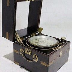 苫小牧バナナ】希少☆ジャンク マリンクロノメーター 船舶計 MAKER TO