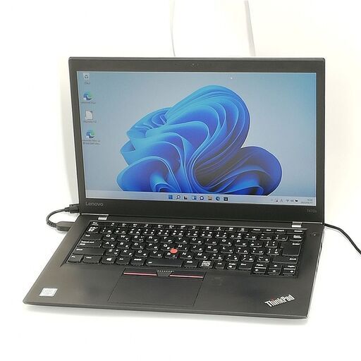 送料無料 保証付 高速SSD フルHD 14型 ノートパソコン Lenovo T470s 中古良品 第6世代Core i7 8GB 無線 Bluetooth カメラ Windows11 Office