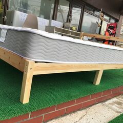 ニトリ セミダブルベッドセット マットレス ベッドフレーム 幅2060mm