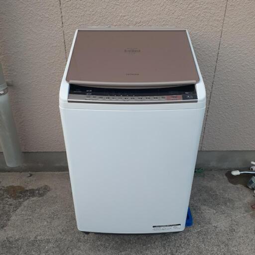 日立　全自動洗濯乾燥機　ビートウォッシュ　2017年式　9kg　乾燥5kg　BW-DV90A　内蓋欠けあり
