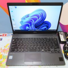 JC0314 富士通 ノートパソコン LIFEBOOK U938/S LTE Lバッテリー Win11 