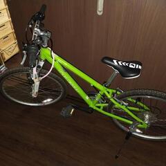 ジュニアスポーツバイク、24インチ、室内保管、美品