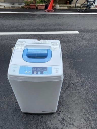 大阪市内配達設置無料 日立洗濯機　５キロ保証有り