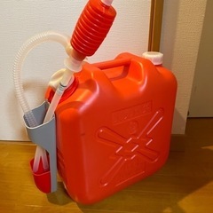 灯油缶(18L)赤色　ポンプ付き