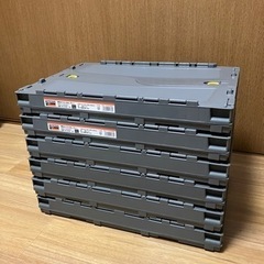 【取引決定】トラスコ中山　6箱セット　薄型オリコン50L  グレー　