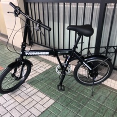 🔹折りたたみ自転車🔹HUMMER 前後タイヤ新品です✨定価 : 34,000円。