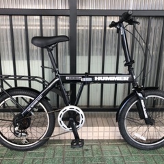 🔹折りたたみ自転車🔹HUMMER 前後タイヤ新品です✨定価 : 34,000円。