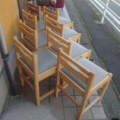 店舗椅子8脚長期在庫品未使用です決まりました