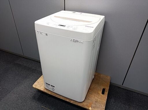 シャープ　全自動洗濯機　ES-GE4D-C　4.5ｋ『美品中古』2020年式